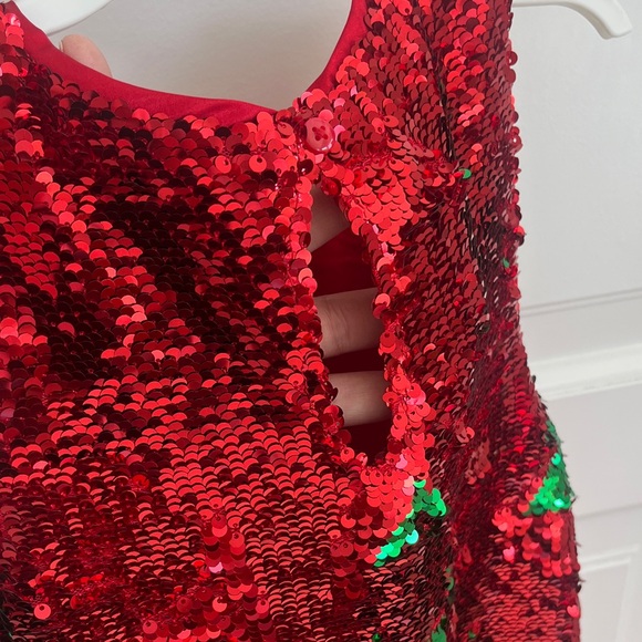 Flip Sequence Christmas Tree Dress  Sz S - Picture 4 of 7